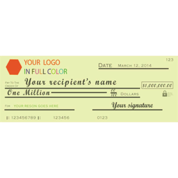 Printing Giant Check
