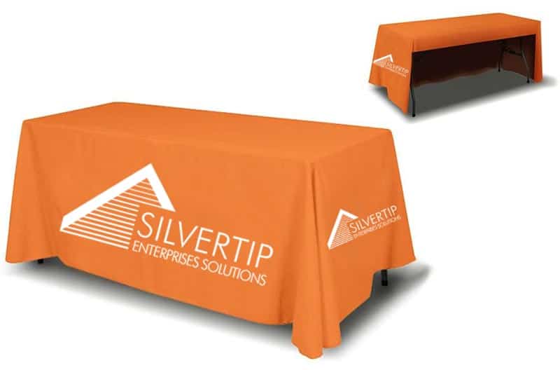 table throw product example that says "silvertip enterprise solutions"
