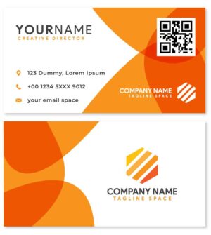 business card shown with general info for product image