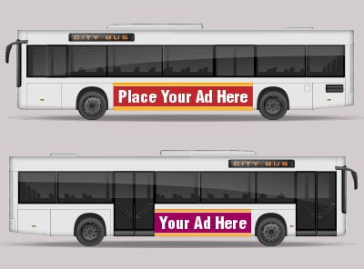 Bus advertising prints