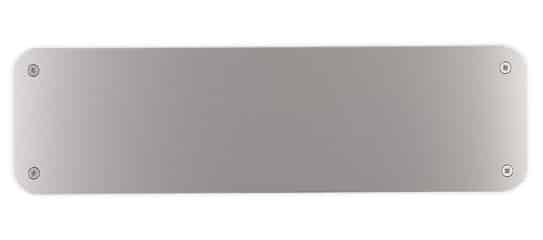 aluminum back
