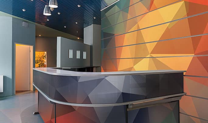 Office Reception Digital Wall Coverings