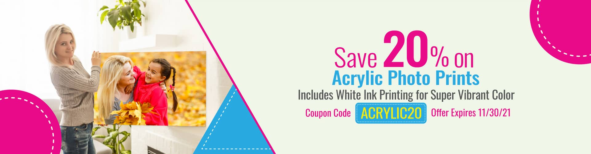 Acrylic Photo Prints 20 percent off