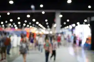 convention center during a trade show convention center during a trade show