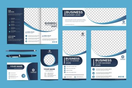 Examples of print advertisement templates.