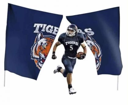 Breakaway banner football